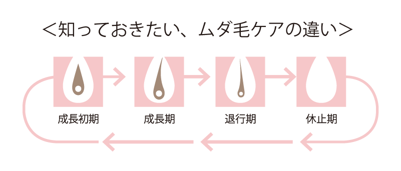 知っておきたい、ムダ毛ケアの違い